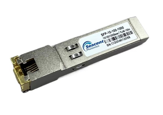 Ricetrasmettitore 0.01-1.25Gb/S Pluggable caldo 100m del rame di 10/100/1000BASE-T SFP