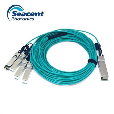 Cavi ottici attivi multi-mode AOC da 40G QSFP+ a 4x10G SFP+