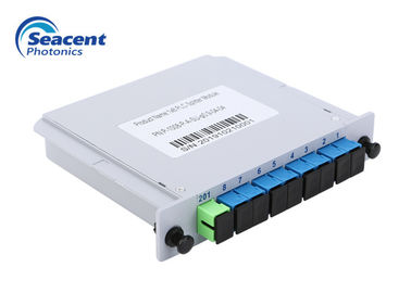 il separatore 1x8 dello SpA della cassetta di 0.9mm 0.5m inserisce il connettore dello Sc APC
