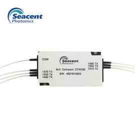 Fibra ottica 6CH CCWDM Mux Demux con il tipo del connettore APC/di LC, alta stabilità