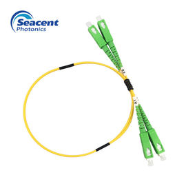 Cavo di toppa monomodale della fibra dello Sc APC del duplex per la rete di FTTH FTTB FTTX