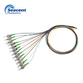 Fascio a fibra ottica durevole di colore della treccia 12 con il connettore di FC/APC o di ST/APC