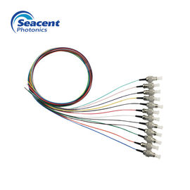 Fascio a fibra ottica di colore del polacco 12 di UPC della treccia approvato ROHS con il connettore di FC/ST