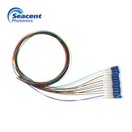 Treccia della fibra del fascio di 12 colori, attenuazione di riflessione ROHS della treccia di Lc Upc alta approvata