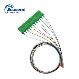 Connettore a fibra ottica dello Sc APC della treccia di alta precisione, 12 - fascio di colore
