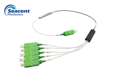 tipo separatore ottico del Plc, separatore del ramo 1x5 della fibra di FTTH Systemplc