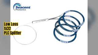 Rete in fibra ottica a bassa perdita con splitter PLC 1x32